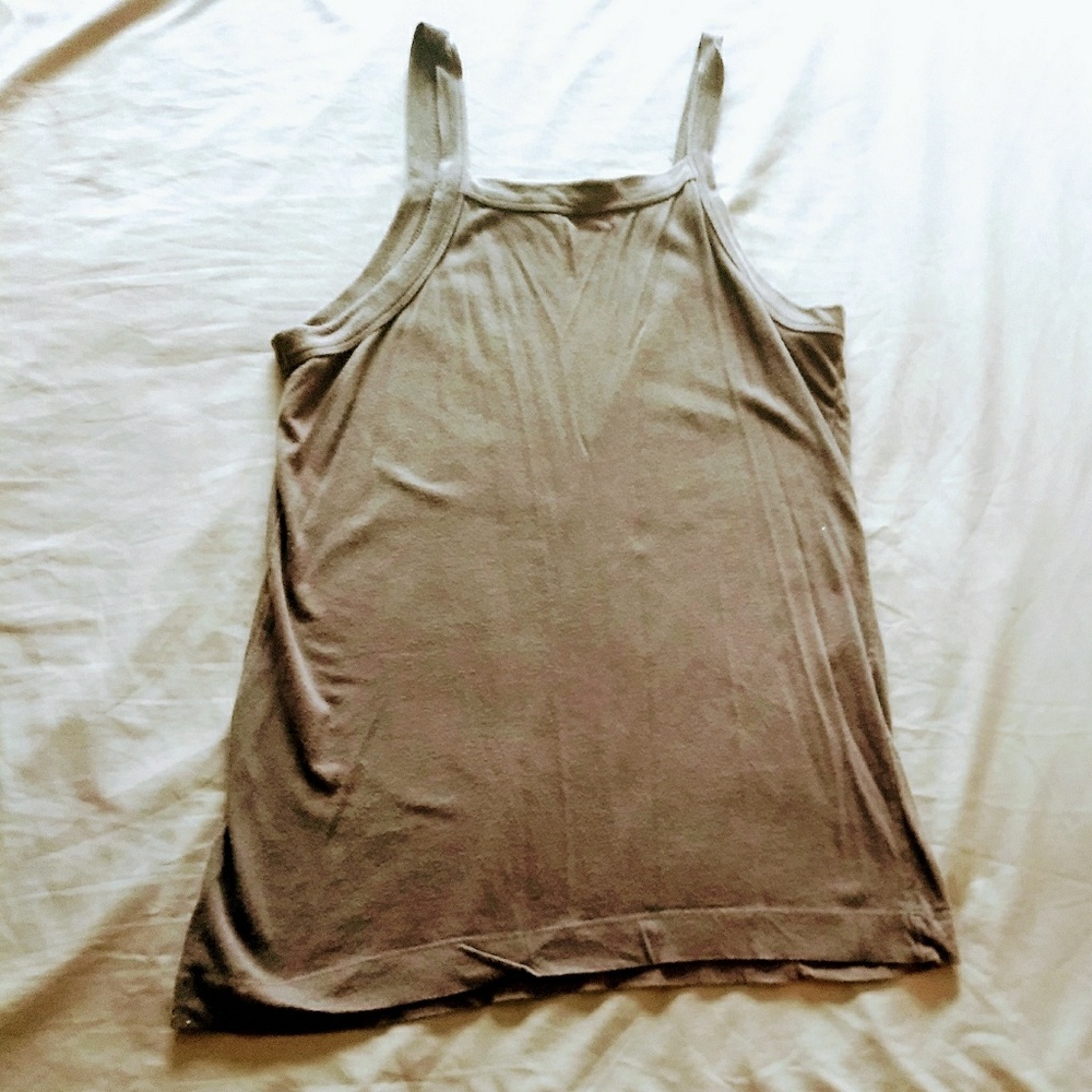 Chocolate brown tank top